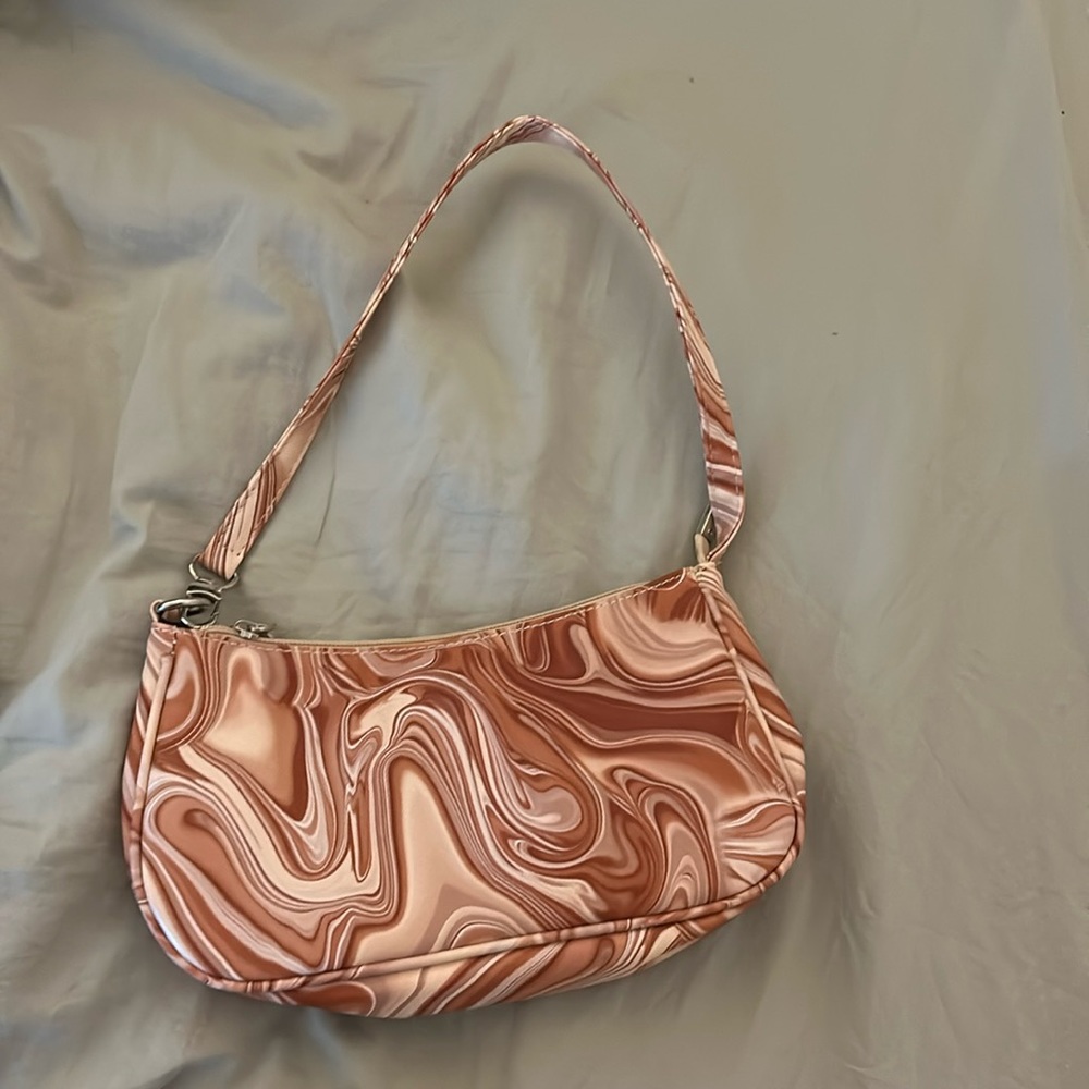 SHEIN pink marble purse